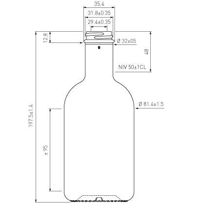 Spirituosenflasche Spirit Gpi Cl Weiss Apollo Univerre Pro Uva Sa