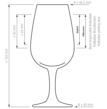 Wine glass Millésime 21cl - Univerre Pro Uva SA