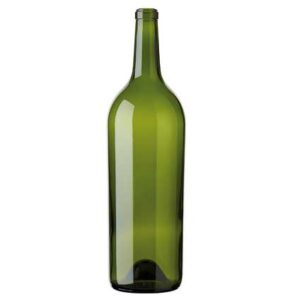 Bordeaux Magnum wine bottle cetie 150 cl green heavy