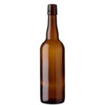 Bottiglia di birra tappo meccanico 75cl marrone