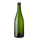 Bottiglia di Champagne tappo corona 75 cl verde pesante ECO