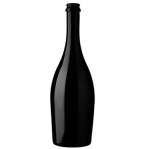 Bouteille à bière 75cl noir couronne 75cl Collio