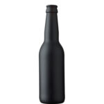 Bouteille à bière couronne 33 cl Long Neck sat. noir mat