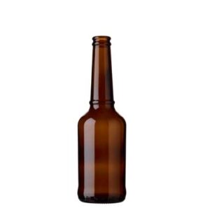 Bouteille à bière couronne 33cl Ringband brun(MW)