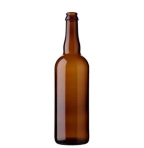 Bouteille à bière couronne 75cl brun (26mm)