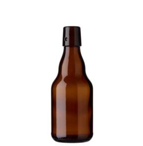 Bouteille à bière fermeture mécanique 33cl Steinie brun