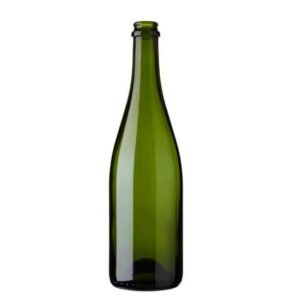 Bouteille à Champagne couronne 75 cl vert légère