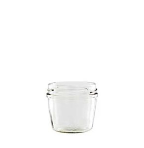 Vaso per marmellata 105 ml bianco TO63 conico