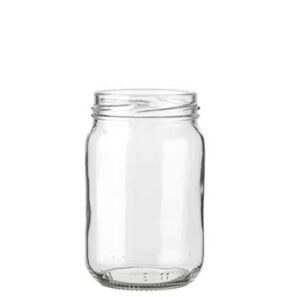 Jam Jar 212 ml white TO58 Form hoch