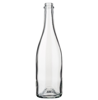 Champagne bottle crown 75 cl white light