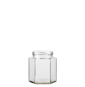 Jam Jar 390 ml white TO70 6 facets