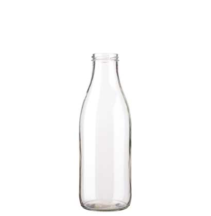 Milchflasche 100 cl weiss TO48 Fraîcheur