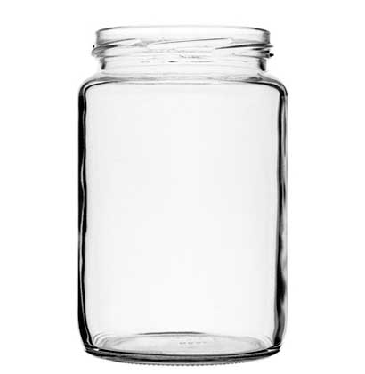 Vaso per conserve 770 ml bianco TO82