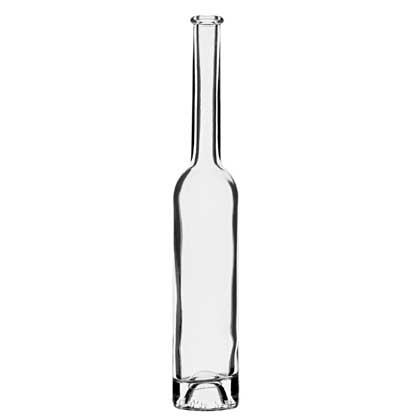 Bottiglia per distillati Platin anello 10cl bianco