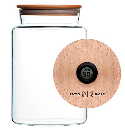 Humidor - 2400ml glass jar container for cigars