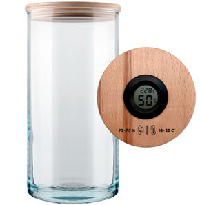 Humidor - 1250ml contenant en verre pour cigares