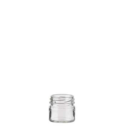 Jam Jar 33 ml white TO43 Monodose