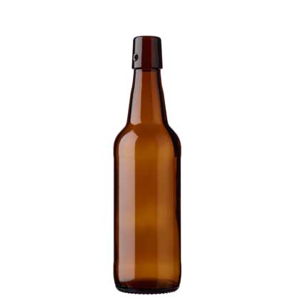 Swing top beer bottle 50cl Steinie brown