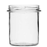 Vaso per marmellata 355 ml bianco TO82 conico