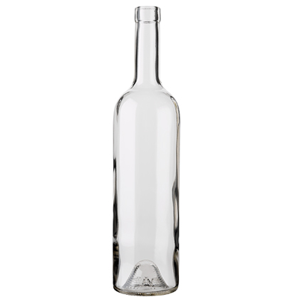 Bordeaux wine bottle bartop 17.5mm 75 cl white Europe