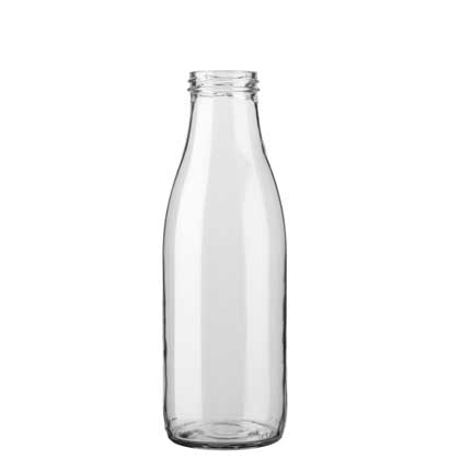 Milchflasche TO48 75 cl weiss