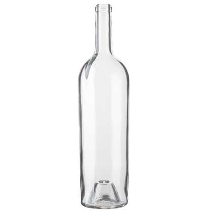 Bordeaux wine bottle cetie 1.5 l white Magnum Elegance