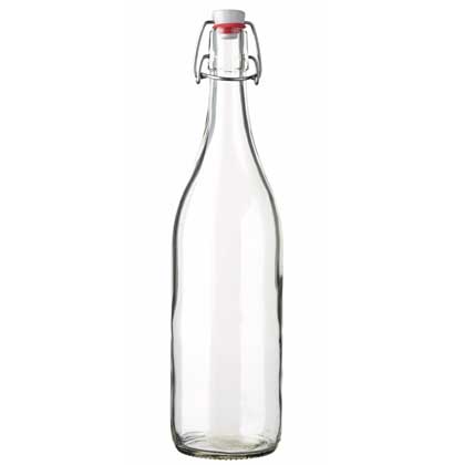 Swing top spirit bottle 100 cl white