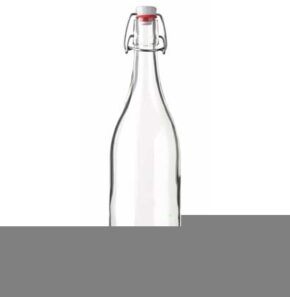 Bottiglia per olio e aceto tappo meccanico 100 cl bianco